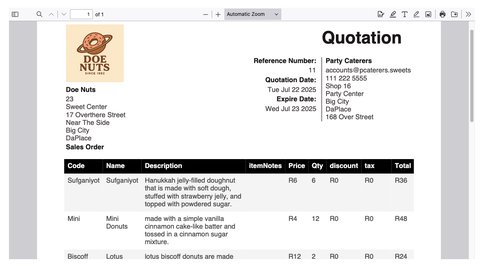 quote PDF